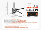 Labor Saving Arm Jack, 2 PCS 200 kg Bearing Capacity, Lifting up to 165 mm, Metal Hand Lifting Jack V952-TGQ170MM2DHS09LQLV0