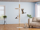 Pawz Cat Tree Tower Scratching Post Scratcher 230-275cm PT1269-BG