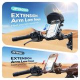 Riding phone mount anti-vibration, anti-loosening, quick release extended arm and sun visor for V1232-MTC-FYSJZJ001