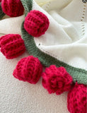 99 Roses Hand-Crocheted Bouquet Blanket A Versatile Emblem of Eternal Romance, Offering Gentle V1232-MGHT006