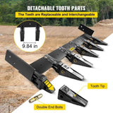 Bucket Tooth Bar, 48in Inside Bucket Width Tractor Bucket Teeth, 9.84in Teeth Space Tooth Bar for V952-CDZTSWJ48INCHETVYV0