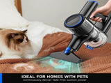 Cordless Vacuum Cleaner, 55Kpa/8 in 1 Powerful Suction Lightweight Vacuum Cleaner for Home, LED V1313-AU-A27D