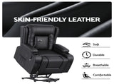 Artiss Power Lift Recliner Chair Massage and Heat for Elderly, Electric Sofa Reclining Chair RECLINER-A5-UB-PU-BK-AB