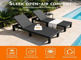 Gardeon Sun Lounge Outdoor Folding Recliner Patio Pool Beach Chair Rattan Black FSL-01-RAT-BK