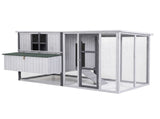 i.Pet Chicken Coop 219cm Rabbit Hutch Poultry Cage Outdoor Enclosure Wood PET-CH-219-LTGR-ABC