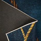 200x300cm Large Floor Blue Teal Rug Modern Area Carpet for Bedroom & Lounge V63-838311