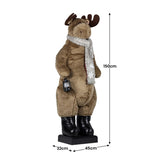 Christabelle 1.5m Musical LED Animated Christmas Moose Decoration Light-Up Lantern Ornament 112_NK107