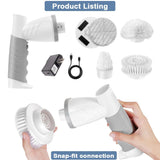 Electric Spin Scrubber, Bathroom Shower Electric Scrubber for Cleaning Tub/Tile/Floor/Sink/Window, V1192-AZ-W-0477