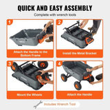 VEVOR Dump Cart, Poly Garden Dump Cart with Easy to Assemble Steel Frame, Dump Wagon with 2-in-1 V952-SLZXTC800B00XSY7GV0