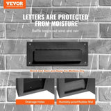 Through The Wall Drop Box, Heavy Duty Steel Through the Wall Mailbox with 2.8-7.9" 13" Combination V952-CQXBX13717IN9YIN4V0