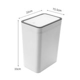 Household Garbage Cans Sealed Large Capacity Odorless With Press Top Plastic Trash Bin For Home V1294-YM0706-3117230229311