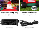 Jingle Jollys Christmas Inflatable Santa Truck 2.6M Length LED Decorations Illuminated XMAS-INF-SAN-TRUCK-9FT