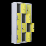 12-Door Locker for Office Gym Shed School Home Storage - 4-Digit Combination Lock V63-838961