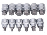 12PCS Drive Socket Set Steel High Hardness Wear Resistant 1/2in Drive Master Impact Socket Set for V1294-YM0703-3114230000111