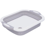 Folding Cutting Board Chopping Board Portable Vegetables Drain Basket for Indoor Outdoor V1294-YM0901-3118210140311
