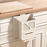 Practical Hanging Foldable Trash Can, Wall Mounted Collapsible Waste Basket for Cabinet Doors, Keeps V1192-AZ-W-32127