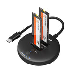 mbeat H3 USB 3.2 Gen2x2 20Gbps Dual M.2 NVMe SSD Dock with Clone Duplicator V186-MB-HDD-M2H3CL