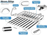 30 Pcs Travel Hangers Portable Foldable Travel Hanger Organizer and 2 Pack 9 Layers Pants Hangers V1258-DP02-F-474