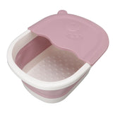 Foot Soaking Tub Foldable Foot Bath Foot Tub Bucket for Children Foot Bath Plastic Wash Bathtub Pink V1294-YM3117220226211-0421