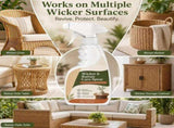 Wicker and Rattan Care Spray, Powerful Rattan Cleaner & Polish Spray, Deep Cleaning Formula for V1369-AZ3-W-08116