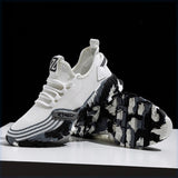 Men's Athletic Running Tennis Shoes Outdoor Sports Jogging Sneakers Walking Gym V213-SNK001-A-G-WHT39