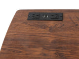 Levede Mobile Standing Desk Foldable Brown Fold DT2003-FOLD