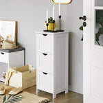 VASAGLE Floor Cabinet with 3 Drawers White V227-9101101071000