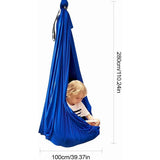 Sensory Swing for Kids Elastic Balance Relaxation Toy, Indoor Outdoor Nylon Hammock for Children V1192-AZ-W-22185