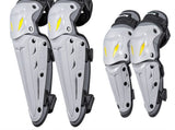 SULAITE CE Level 1 Certified 4 Piece Motorcycle Protective Gear Set Grey Knee Pads and Elbow Guards V888-ELOSUNG41895