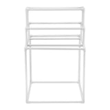 8 Bar Freestanding PVC Towel Rack Outdoor Pool Towel Holder Stand for Hot Tub Bathroom Spa White V767-VVR-PTMJJJXBS8GCN52QDV0