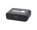 Compact 1080P USB3.0 to HDMI-compatibleVGA Adapter Video Converter for Laptop Computer Black V1263-JX-1063