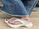 Women's Summer EVA Platform Flip Flops Outdoor Anti-Slip Beach Sandals Comfortable Thong Slippers V1107-957-29991-BLU3