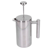 Stainless Steel Coffee Maker Portable Manual Coffee Pot Kettle Cup for Home Office1000ml V1294-YM0901-3113210127112
