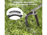 Rebar Stakes, 406.4 mm, Heavy-Duty 10 mm Diameter J Hook, Galvanized Steel Ground Anchors with V952-LWDDJG16YC10U07F7001V0
