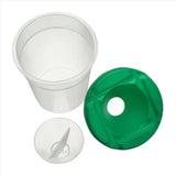 27 Pcs No Spill Paint Cups Set with Paint Brushes and Paint Tray Palette, Paint Cups with Lids for V1192-AZ-W-28751