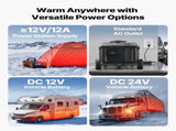 Diesel Heater, 8KW, DC 12V/24V, All in One Portable Diesel Air Heater with Bluetooth APP Control, V952-PPKCYJRQ25N1POQLT001V3