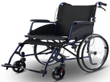 Orthonica 20in Self Propelled Foldable Steel Wheelchair Lightweight Portable WCR-MAS-STL-024