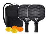 Fiberglass Pickleball Racket Set Pickleball Paddle with 4 Balls Style 4 V1308-DSZKI-251-1