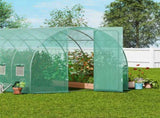 Walk-in Tunnel Greenhouse, 19.4x9.7x7.4 ft Hoop House Greenhouse Tunnel, Plant Hot House with V952-SDXWS20X10X7C44VZV0