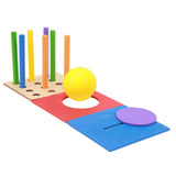 4 in 1 Toddler Play Box Matchstick Color Drop Toy Balls Matchstick Color Drop, Box Harvest V1192-AZ-W-11491