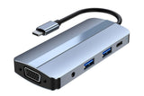 8-in-1 Docking Station Type-C to HDMI Multi-Display USB-C Hub PD 100W V1263-JX-6337