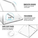Non-Slips, Acrylic Book Ends for Shelves Clear Decoratives Non-Skid Heavy Duty V1370-AZ4-13144