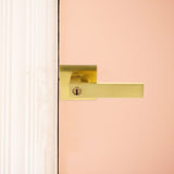 Interior Privacy Door Lever Handle Set, Alloy Material, 1 Set for Home and Office Door Security V1366-AZ2-W-17336