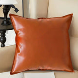 SOGA 2X 45cm Light Luxury Urban Simulated Leather Wide Edge Throw Pillow FRENCHCUSHION237X2