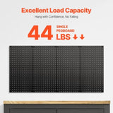 VEVOR Metal Pegboard Panels 609.6 x 304.8 mm 4 Panels Wall Organizer for Home V952-GJGBHSJS2412FGKT2V0