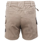Mens Cargo Cotton Work Shorts 10 Pockets Tradies Utility Pants Workwear Trousers, Khaki, 36 V474-739033