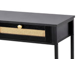 Levede Console Table with Drawers 3-Tier Slim Hallway Table 80cm Entryway Black CH1193-AU