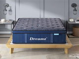 DreamZ Spring Mattress Euro Top All Sizes 30CM MS1023-KS-BL