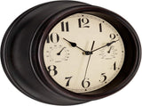 Waterproof Outdoor Wall Clock with Thermometer and Hygrometer, Retro Silent Non-Ticking Battery V1237-ZY00B08J69B2S1