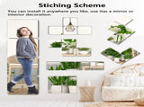 Shatterproof Acrylic Mirror Tiles 4-Pack Wall Stickers for Kids, Home Gym, Bedroom & Bathroom, V1107-CS-RJZ1616